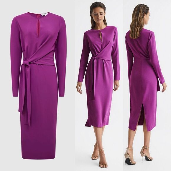 Reiss Dresses & Skirts - REISS Valentina $385 Midi-Dress Size US 8 UK 12